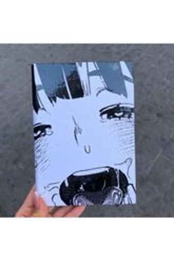 Köstebek Anime Japanese Heart Eye Girl A5 Çizgisiz Orta Boy Beyaz Not Defteri