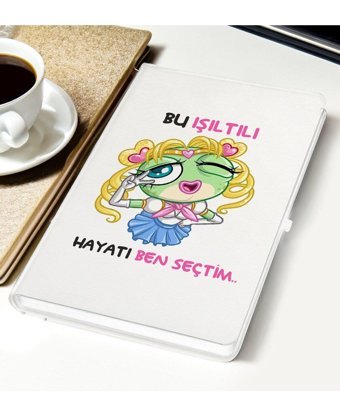 Bk Gift Bu Işıltılı Hayatı Ben Seçtim A5 Çizgisiz Orta Boy Çok Renkli Not Defteri