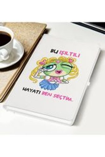 Bk Gift Bu Işıltılı Hayatı Ben Seçtim A5 Çizgisiz Orta Boy Çok Renkli Not Defteri