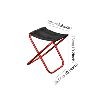 Plz Shop Bez Katlanır Kamp Taburesi Kırmızı