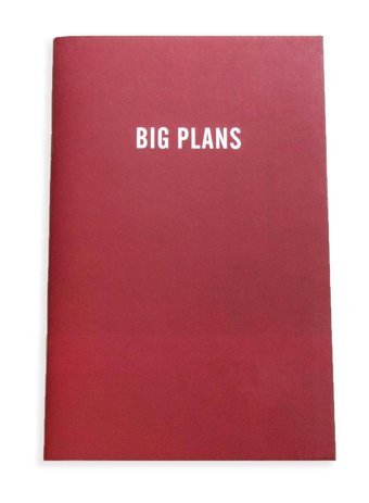 Prep Big Plans A5 Çizgisiz Orta Boy Bordo Not Defteri