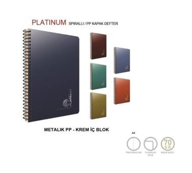 Gıpta Platinum A5 Çizgili Orta Boy Çok Renkli Not Defteri