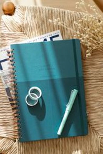 Matt Notebook Kalemli A4 Çizgili Büyük Boy Yeşil Not Defteri
