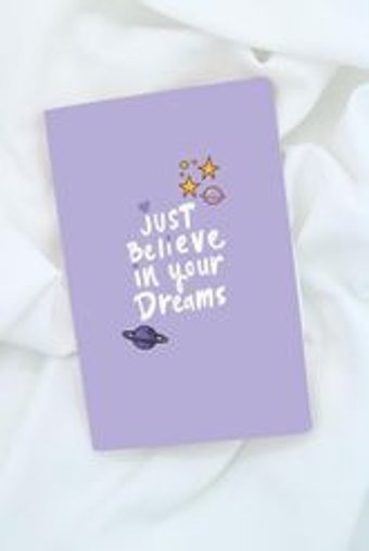 Anime Marketi Just Believe In Your Dreams A5 Çizgisiz Orta Boy Çok Renkli Not Defteri