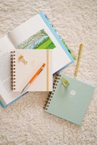 Matt Notebook Papatya Kalemli A6 Çizgili Spiralli Küçük Boy Yeşil 2'li Set Not Defteri