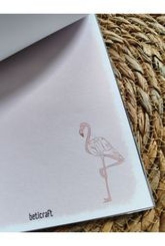 Beticraft Flamingo A5 Renkli Orta Boy Çok Renkli Not Defteri