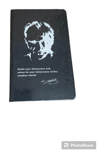 Msarty A5 Çizgili Orta Boy Siyah Not Defteri