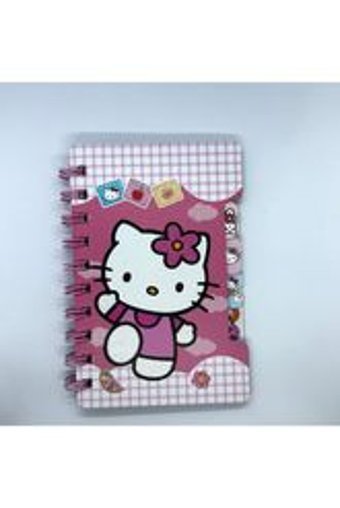 Facnspt Hello Kitty A6 Çizgili Küçük Boy Çok Renkli Not Defteri