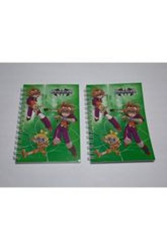 Mikro Bakugan A6 Çizgili Küçük Boy Çok Renkli 2'li Not Defteri