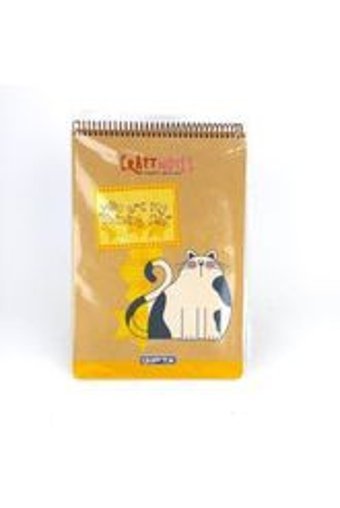 Gıpta Craft Notes A5 Kareli Büyük Boy Sarı Not Defteri