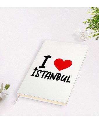 Bk Gift I Love Şehir Serisi A5 Çizgili Orta Boy Çok Renkli Not Defteri