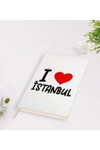 Bk Gift I Love Şehir Serisi A5 Çizgili Orta Boy Çok Renkli Not Defteri