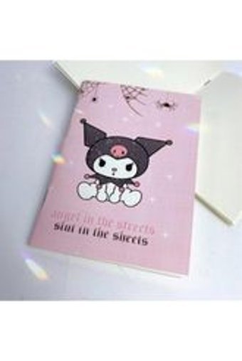 Favorim50Ton Hello Kitty A6 Çizgisiz Küçük Boy Mor Not Defteri