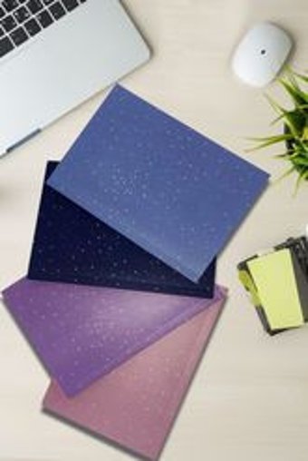 Sweet Notes New Moon Series 2 A5 Çizgisiz Düz Orta Boy Çok Renkli 4'lü Set Not Defteri