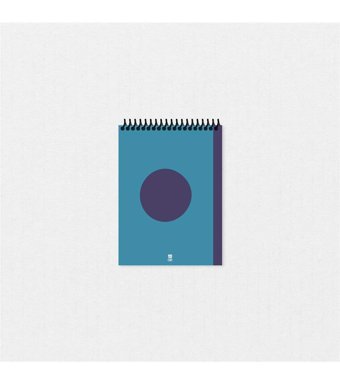 Tabby Design Daire A6 Çizgisiz Orta Boy Çok Renkli Not Defteri