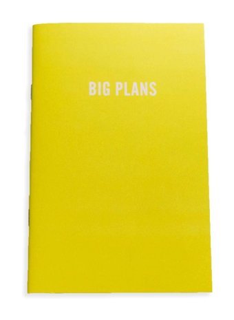 Prep Big Plans A5 Çizgisiz Orta Boy Sarı Not Defteri