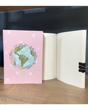 Yldz Dünya A5 Çizgisiz Orta Boy Pembe Not Defteri