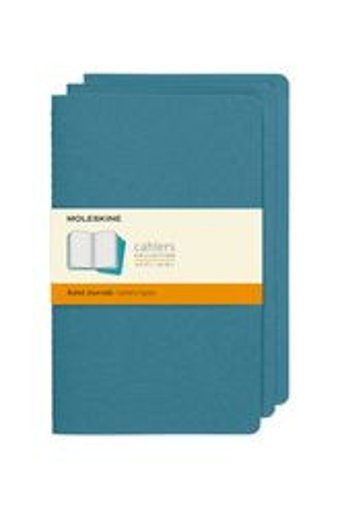 Moleskine Cahier Large A5 Çizgili Orta Boy Mavi 3'lü Not Defteri
