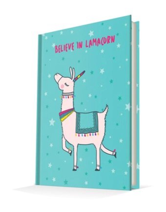 Deffter Lamacorn A5 Çizgili Orta Boy Turkuaz Not Defteri