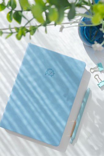 Matt Notebook A5 Noktalı Orta Boy Mavi Not Defteri
