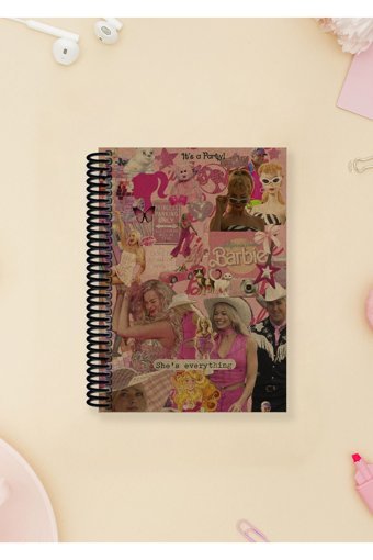 Namgo Barbie A6 Çizgisiz Küçük Boy Çok Renkli Not Defteri