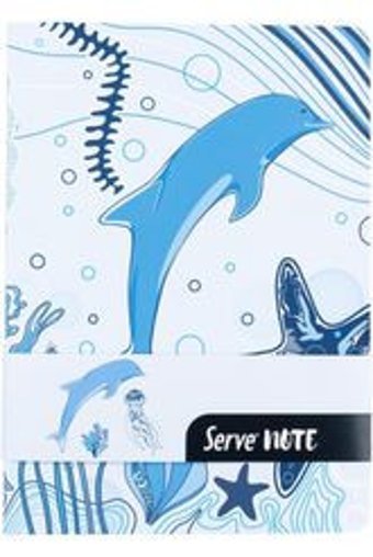Serve Note A5 Çizgili Orta Boy Mavi Not Defteri