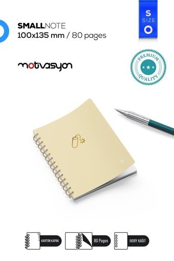 Motivasyon Yayınları Color A5 Çizgisiz Orta Boy Sarı Not Defteri
