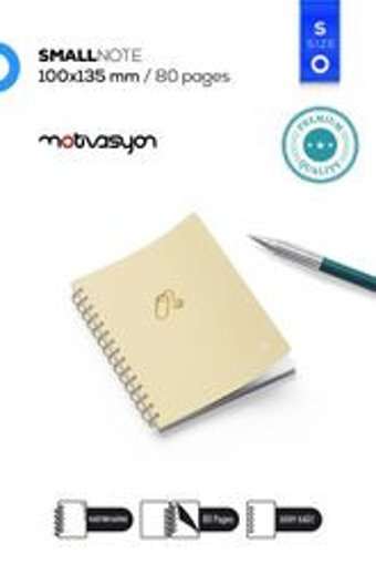 Motivasyon Yayınları Color A5 Çizgisiz Orta Boy Sarı Not Defteri