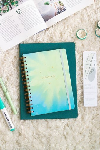 Matt Notebook A5 Kareli Orta Boy Mavi Not Defteri