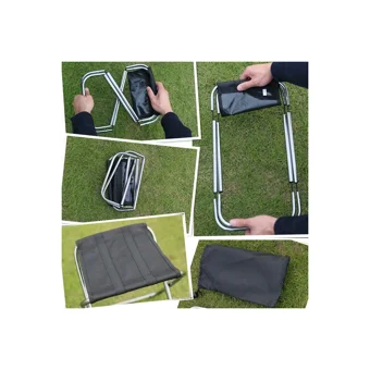 Ykd Store Polyester Katlanır Kamp Taburesi Gümüş