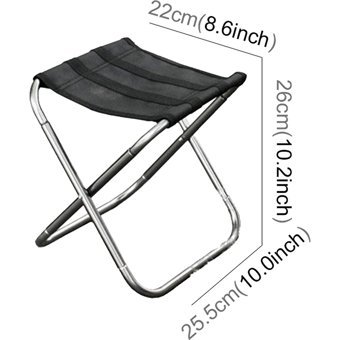 Ykd Store Polyester Katlanır Kamp Taburesi Gümüş