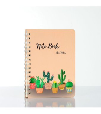 Beenotes Kaktüs A5 Noktalı Orta Boy Çok Renkli Not Defteri
