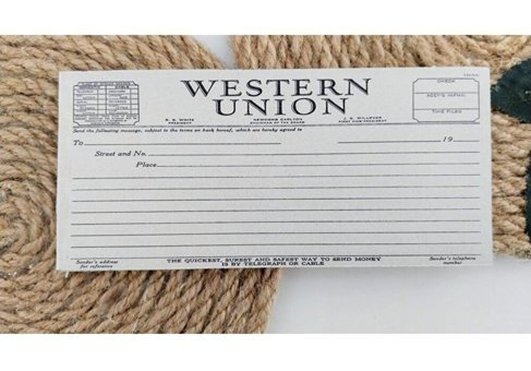 Arilcraft Vintage Western Union A7 Renkli Küçük Boy Çok Renkli Not Defteri