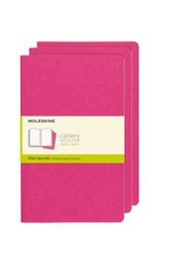 Moleskine Cahier Large A5 Çizgisiz Orta Boy Pembe 3'lü Not Defteri