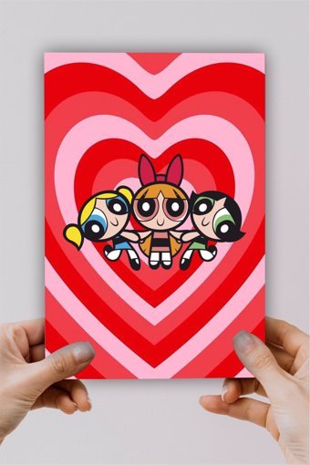 Sarang Powerpuff Girls A5 Çizgisiz Orta Boy Çok Renkli Not Defteri