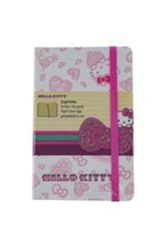 Mynote Hello Kitty A7 Çizgili Küçük Boy Beyaz Not Defteri
