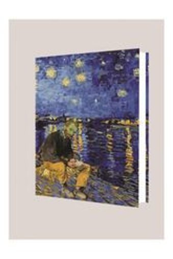 Deffter Van Gogh-At Night A5 Çizgisiz Orta Boy Mavi Not Defteri