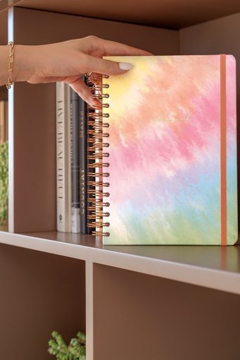 Matt Notebook Gökkuşağı A5 Çizgili Orta Boy Çok Renkli Not Defteri