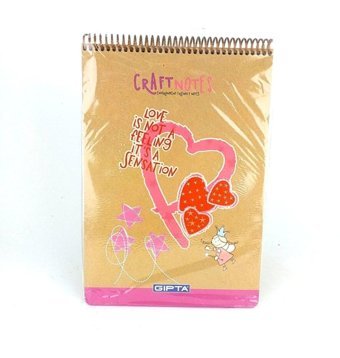 Gıpta Craft Notes A5 Kareli Büyük Boy Pembe Not Defteri