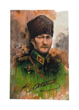 Çocuk Eğitim Derneği Mustafa Kemal Atatürk A6 Çizgili Küçük Boy Çok Renkli Not Defteri