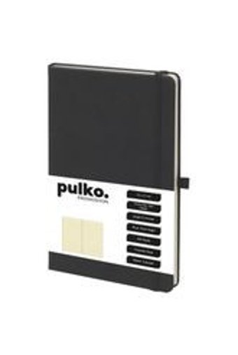 Pulko A5 Çizgili Orta Boy Siyah Not Defteri