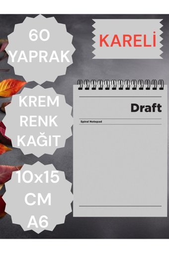 Seyfikirtasiye A6 Çizgili Küçük Boy Gri Not Defteri