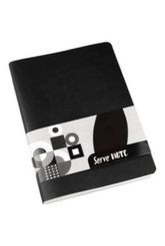 Serve Note A5 Çizgili Orta Boy Siyah Not Defteri