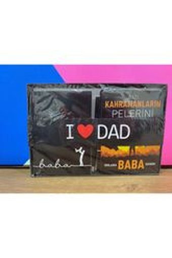 Dantemağazacılık Babalar İçin A6 Çizgisiz Düz Küçük Boy Siyah Set Not Defteri