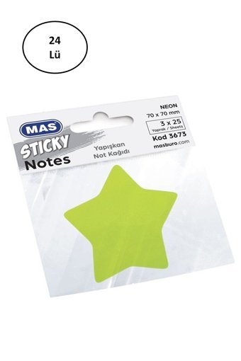 Mas 3673 75 A3 Renkli Küçük Boy Sarı Not Defteri