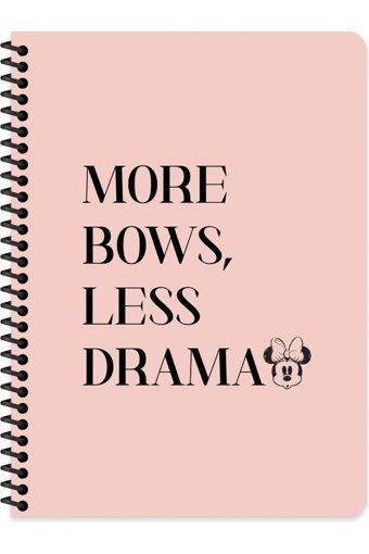 Mınnıe Mouse More Bows Less Drama A5 Çizgili Orta Boy Çok Renkli Not Defteri
