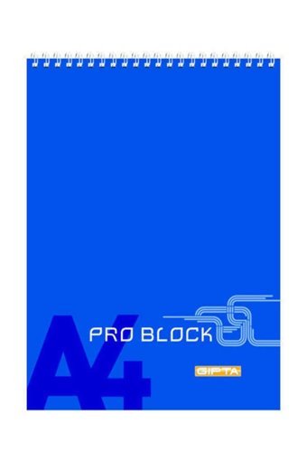Gıpta Pro Block A4 Çizgisiz Büyük Boy Turuncu Not Defteri