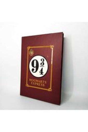 Kuzgunshop Hogwarts Express Çizgisiz Orta Boy Bordo Not Defteri