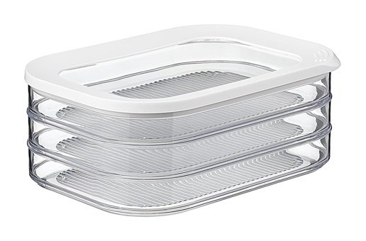 Mepal Modüla 3 Parça Dikdörtgen Plastik Bölmeli Saklama Kabı 1.6 lt