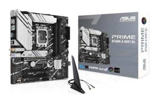 Asus Prime B760M-A WIFI D4 Intel B760 5333 MHz (OC) DDR4 Soket 1700 mATX Anakart